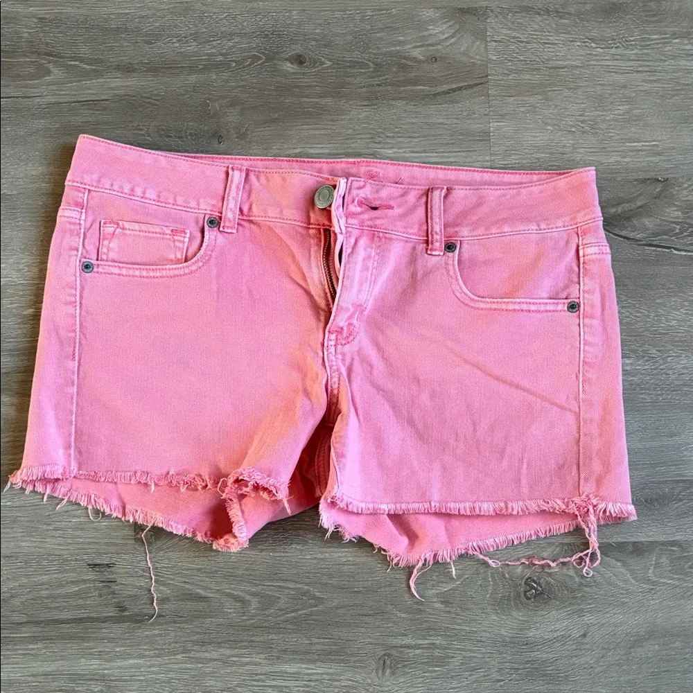 American Eagle Outfitters Pink Jean Shorts - Picture 1 of 6